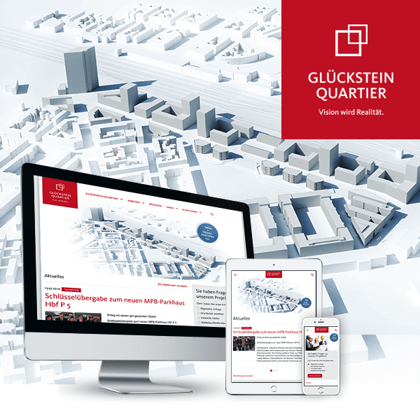 Website zum Glückstein-Quartier