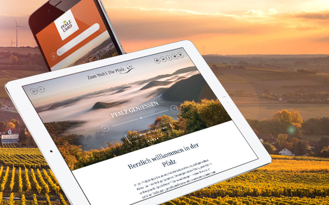 New platform for wine and tourism marketing of pfalz.de New platform for wine and tourism marketing of pfalz.de