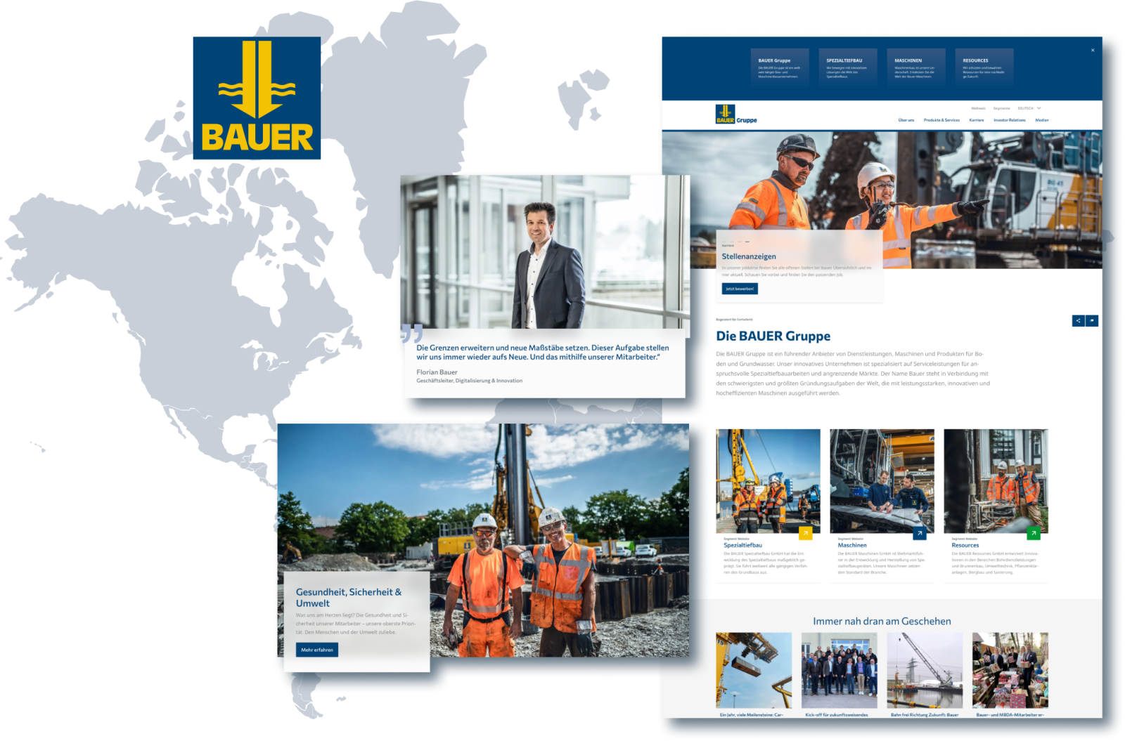 Web platform of BAUER AG Web platform of BAUER AG