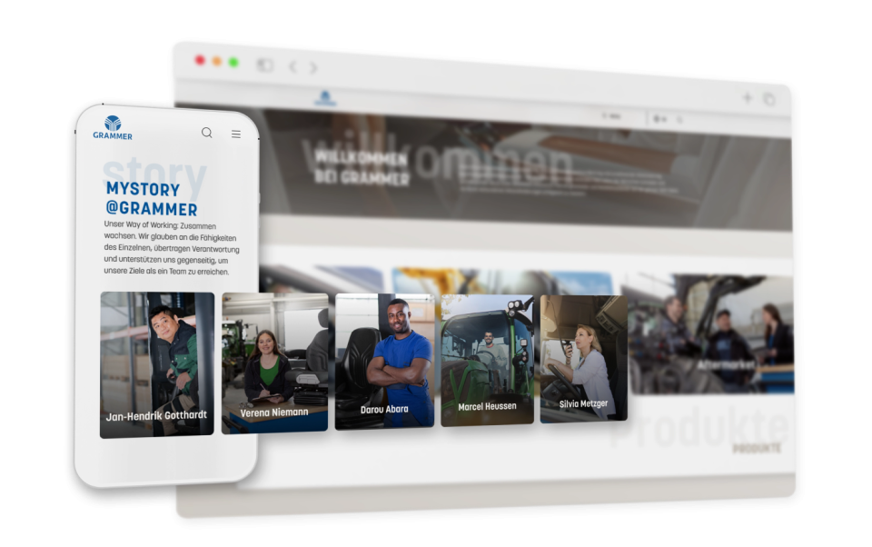 Passgenaue Software-Lösung von UEBERBIT für Grammer Ihre Webagentur für die Automobilbranche - UEBERBIT für Grammer