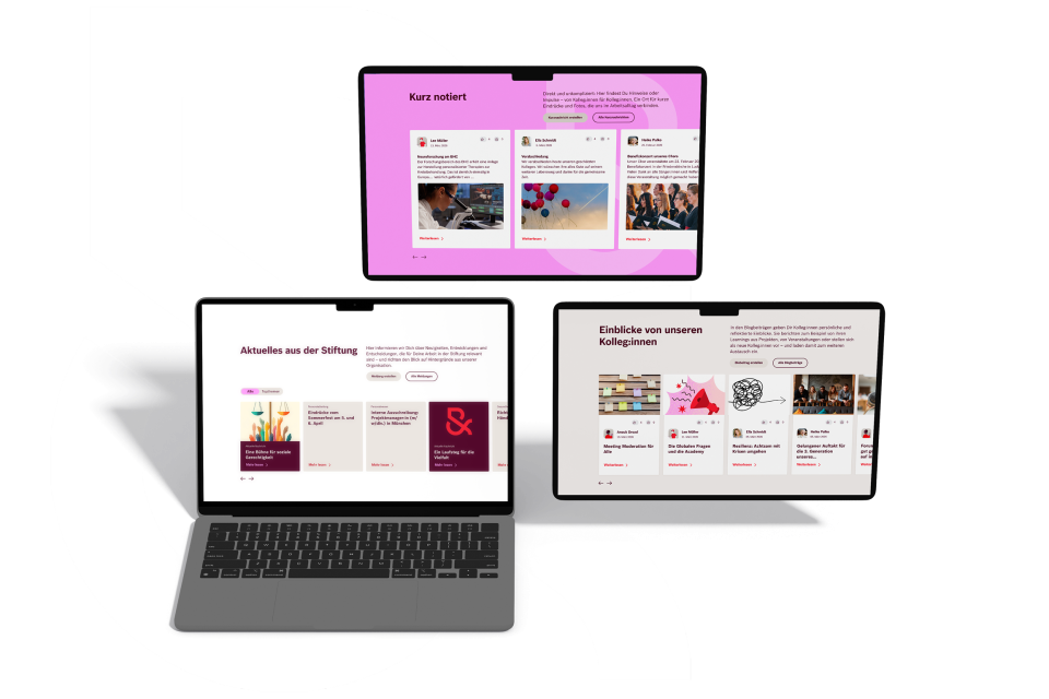 Intranet der Robert Bosch Stiftung