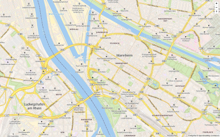 Kartenbeispiel Style OSM Liberty