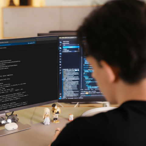 Entwickler am Arbeitsplatz